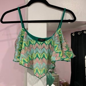 Tropical crop top✨